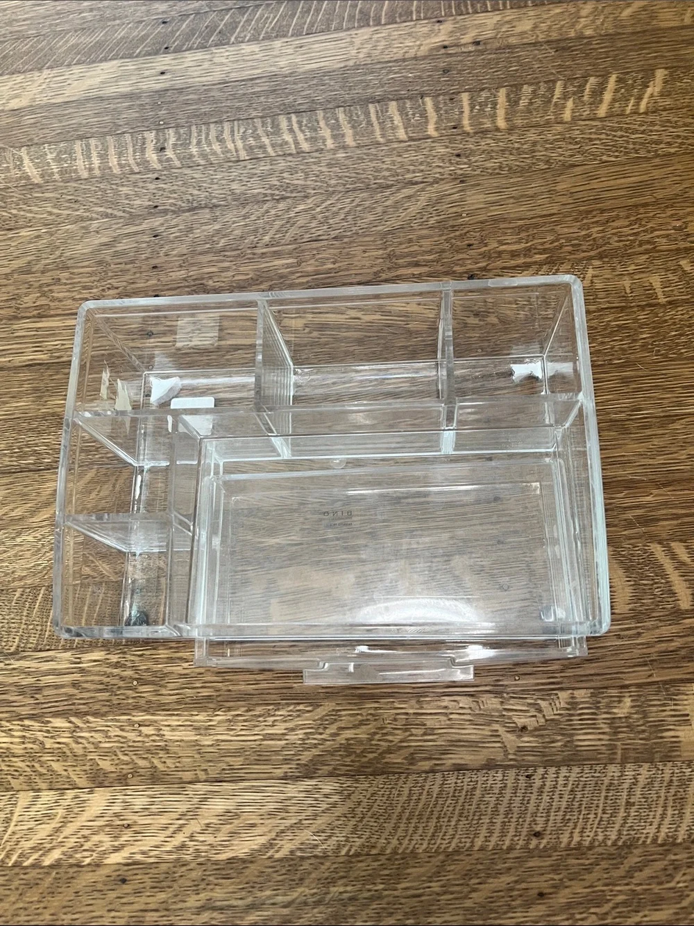 Clear Acrylic Makeup Organizer with Drawer and Multiple Compartments